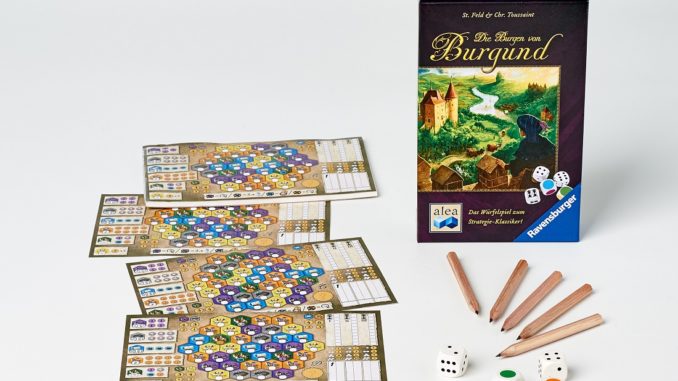 Die Burgen von Burgund Würfelspiel_Freisteller