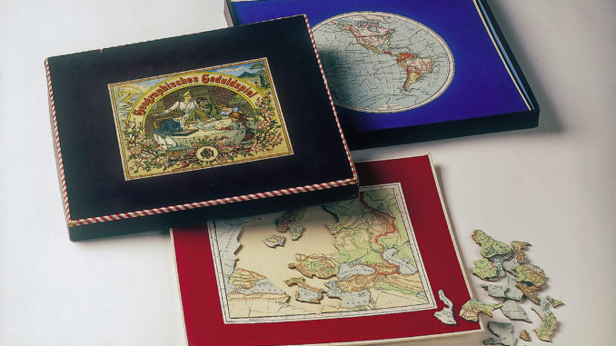 Ravensburger Geographisches Geduldspiel von 1891