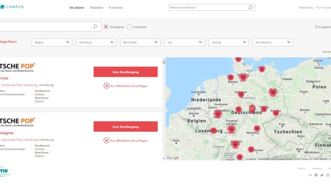 gamecampus.de_Studiengänge finden