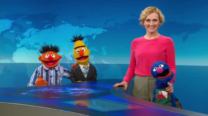 Ernie, Bert und Grobi mischen tagesthemen-Sendung auf